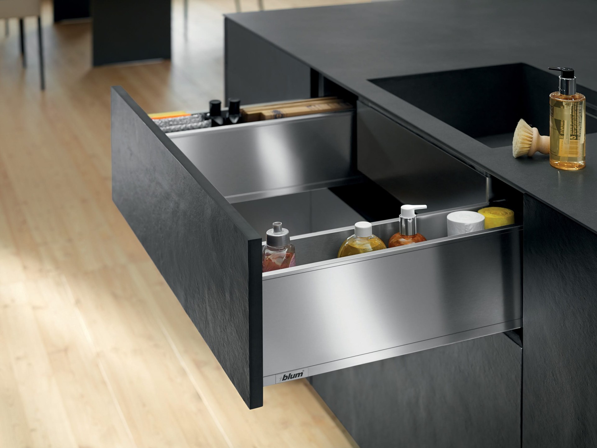 BLUM LEGRABOX metal-sided drawer system