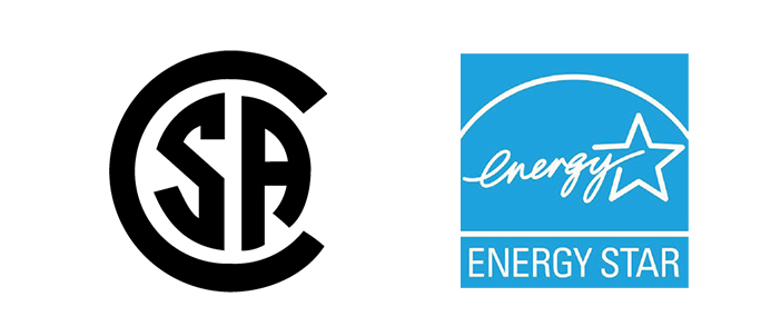 CSA and ENERGY STAR logos